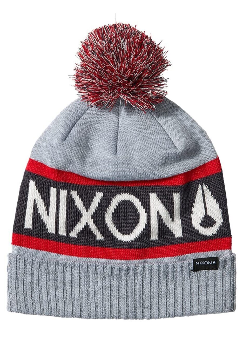 8293 Teamster R Beanie Heather Gray/Red